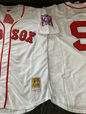BOSTON RED SOX TED WILLIAMS Men's JERSEY Sz M,L,XL,2XL NWT By Mitchell & Ness